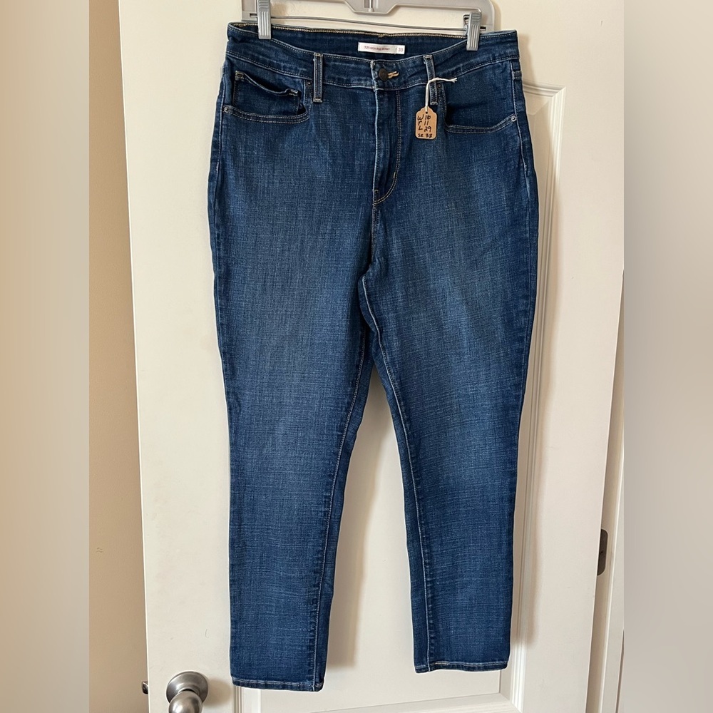 Levi's Dark Blue 721 High Rise Women's Skinny Jeans Size 33X29 - Picture 11 of 14